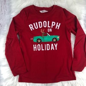 NWOT H&M Rudolph Long Sleeve Shirt Youth Sz 6-8